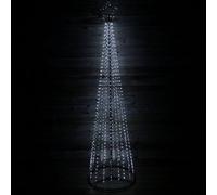 Samuel Alexander 2.5M Outdoor Maypole Christmas Tree With 884 Ice White 10% Flashing Leds