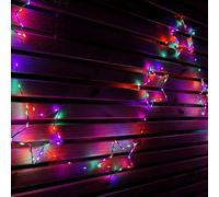 Samuel Alexander 2.6m Set of 10 Star Curtain Lights 227 Rainbow LEDs Microbrights String Lights