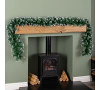 Samuel Alexander 2.7m (9ft) Snow Tipped Green Christmas Garland Samuel Alexander Green