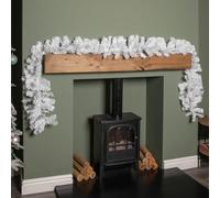 Samuel ALEXANDER 2.7m (9ft) White Christmas Garland with PVC Branches