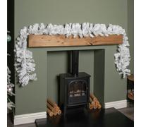 Samuel Alexander 2.7m (9ft) White Christmas Garland with PVC Branches
