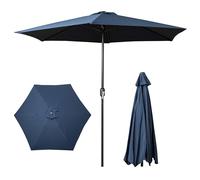 Samuel ALEXANDER 2.7m Havana Garden Patio umbrella Parasol with Crank Handle in Blue