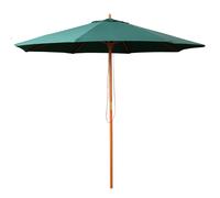 Samuel Alexander 2.7m Outdoor Wooden Garden Parasol Sun Shade with Bag in Green