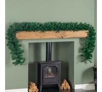 Samuel Alexander 2.7m Plain Green Christmas Garland with 260 Tips Samuel Alexander Green