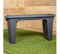 Samuel Alexander 2 In 1 Grey Plastic Garden Kneeler And Stool With Storage Area