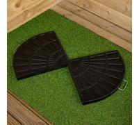 Samuel Alexander 2 Piece 14Kg Black Hanging Banana Cantilever Garden Parasol Base Weights
