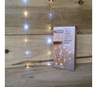 Samuel Alexander 200 Led 10M Premier Microbrights Christmas Multi Function Battery Operated Lights With Timer Pin Wire In Warm & Cool White