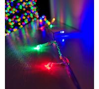 Samuel Alexander 200 LED 16m Premier Christmas Outdoor 8 Function Lights Clear Wire in Multicoloured Samuel Alexander Multicolor