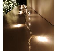 Samuel Alexander 200 Led 16M Premier Christmas Outdoor 8 Function Lights Clear Wire In Warm White