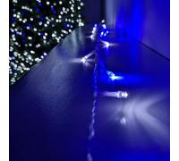 Samuel Alexander 200 LED 16m Premier Christmas Outdoor Function Lights Timer Clear Cable Blue & White Samuel Alexander Multicolor