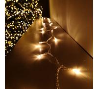 Samuel Alexander 200 Led 16M Premier Christmas Outdoor Lights Timer Clear Cable In Vintage Gold