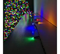 Samuel Alexander 200 LED 20m Premier Christmas Indoor Outdoor Multi Function Battery Operated String Lights with Timer in Multicoloured