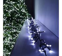 Samuel Alexander 2000 LED 25m Premier Clusterbrights Indoor Outdoor Multifunction Mains Operated Christmas Cluster Lights with Timer in Cool White