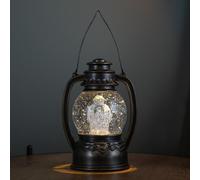 Samuel Alexander 20Cm Battery Operated Light Up The Snowman Christmas Water Spinner Globe With Leds