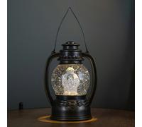 Samuel Alexander 20cm Battery Operated Light up The Snowman Christmas Water Spinner Globe with LEDs