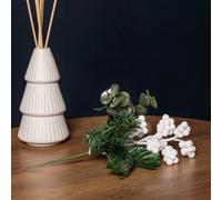 Samuel Alexander 20cm Christmas Eucalyptus Pick with White Frosted Berries & Pinecone Samuel Alexander Multicolor