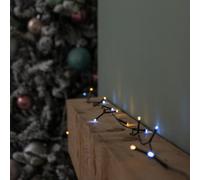Samuel Alexander 20M Battery Operated Multi-Action Christmas String Lights With 200 Cool & Warm White Leds