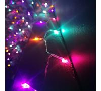 Samuel ALEXANDER 20m Multi Function Battery Operated Rainbow LED Fairy Lights Christmas Decoration with Timer