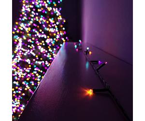 Samuel ALEXANDER 20m Multi Function Battery Operated Rainbow LED Fairy Lights Christmas Decoration with Timer