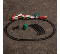 Samuel Alexander 20Pc Battery Operated Light Up Christmas Santa's Musical Train Set Jingle Bells