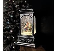 Samuel ALEXANDER 21cm Battery Operated Christmas Carol Scene Glitter Water Spinner Lantern