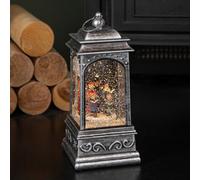 Samuel Alexander 21Cm Dual Powered Light Up Lantern Christmas Water Spinner With Carol Scene