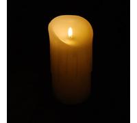 Samuel Alexander 23Cm Premier Led Flickabrights Melted Edge Battery Candle In Warm White