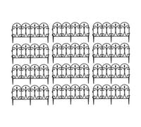 Samuel Alexander 23Cm Set Of 12 Black Ornate Decorative Garden Border Edging