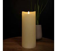 Samuel Alexander 23x9cm Christmas Warm White Flickerbright Candle with Timer
