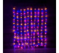 Samuel Alexander 240 Led 2M X 1.5M Curtain Indoor Outdoor Multifunction Christmas Lights With Timer In Rainbow