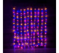Samuel Alexander 240 LED 2m x 1.5m Curtain Indoor Outdoor Multifunction Christmas Lights with Timer in Rainbow