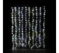 Samuel Alexander 240 LED 2m x 1.5m Flexibright Curtain Indoor Outdoor Multifunction Christmas Lights with Timer in Cool White