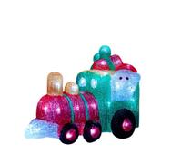Samuel Alexander 24cm Battery Operated Light up All Aboard Christmas Train with LEDs Samuel Alexander Multicolor