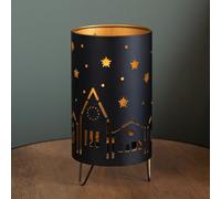 Samuel Alexander 24Cm Battery Operated Light Up Christmas Night Sky Lantern With Leds