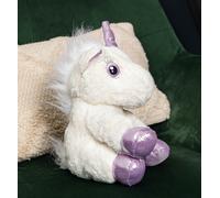 Samuel Alexander 24cm Plush White Unicorn with Sparkly Purple Horn and Hooves