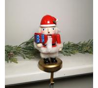 Samuel Alexander 24Cm Premier Wooden Christmas Santa Nutcracker Stocking Holder