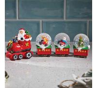 Samuel Alexander 25Cm All Aboard Santa's Train Christmas Snow Sphere Decoration