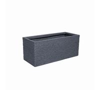 Samuel Alexander 25cm Plastic Ash Grey Slate Effect Garden Patio Trough Samuel Alexander Grey