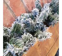 Samuel Alexander 25Cm X 270Cm 9Ft Kaemingk Luxury Green Christmas Imperial Garland Snowflocked