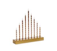 Samuel Alexander 26cm Gold Light up Christmas Candle Bridge with 9 White LEDs Samuel Alexander Gold