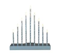 Samuel Alexander 26cm Silver Light up Christmas Candle Bridge with 9 White LEDs Samuel Alexander Silver