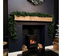 Samuel Alexander 270Cm (9Ft) Indoor Plain Green Colorado Christmas Garland