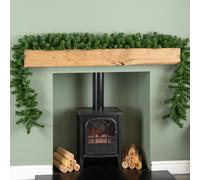 Samuel Alexander 270cm (9ft) Plain Green Colorado Christmas Garland Samuel Alexander Green