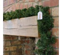 Samuel Alexander 270Cm (9Ft) X 20Cm Imperial Pine Christmas Garland Plain Green