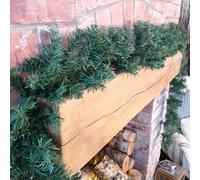 Samuel Alexander 270Cm (9Ft) X 25Cm Plain Green Imperial Pine Christmas Garland Decoration