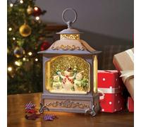 Samuel Alexander 28cm Battery Operated LED Christmas Snowman Wonderland Lantern Decoration