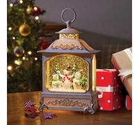 Samuel Alexander 28Cm Battery Operated Led Christmas Snowman Wonderland Lantern Decoration