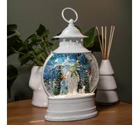 Samuel Alexander 28cm White Light up The Snowman, Snowdog & Billy Christmas Water Spinner with LEDs Samuel Alexander White