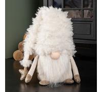 Samuel Alexander 28Cm White Super Soft Christmas Snow Gonk Decoration