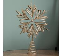 Samuel Alexander 29Cm Antique Gold Snowflake Christmas Tree Topper